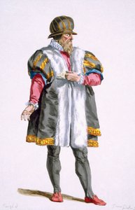 Leipzigin senaattori kuvasta "Receuil des Estampes, Representant les Rangs et les Dignites, suivant le Costume de toutes les Nations existantes", julkaistu 1780 (käsin väritetty kaiverrus). tekijältä Pierre Duflos